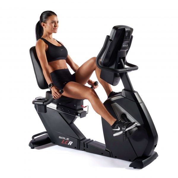 Sole LCR Recumbent Bike - with female model