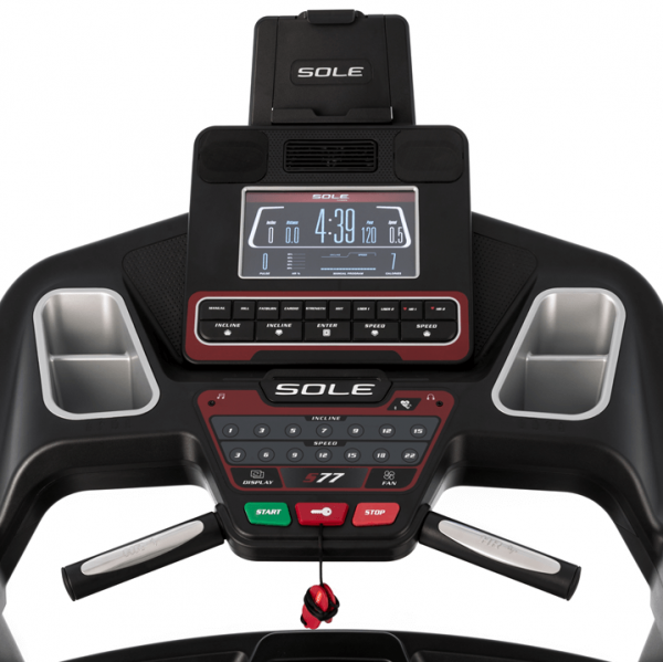 Sole S77 Treadmill - console